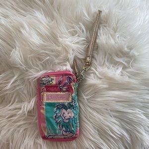Lilly Pulitzer zip around ID wristlet card wallet